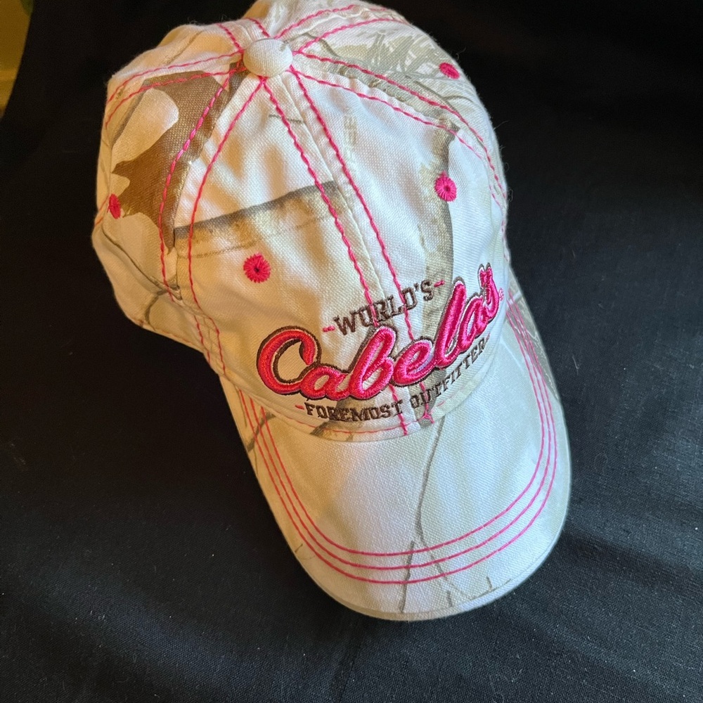 Cabela's Pink and Cream Camouflage Cap